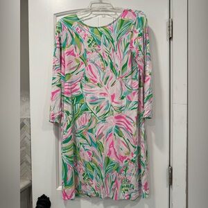 Lilly Pulitzer Stretch Cotton Swing Dress- Size Large